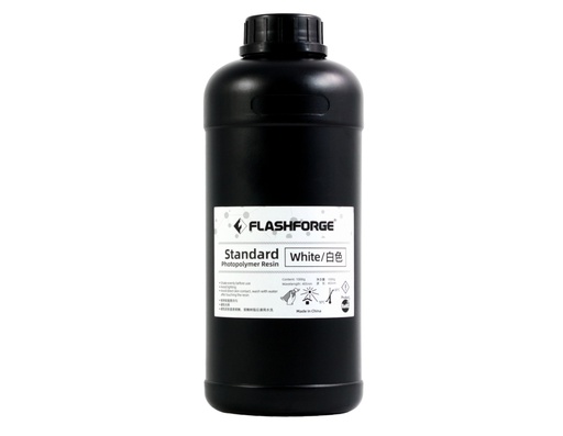 [005077] FlashForge Standard Photopolymer Resin White 1KG