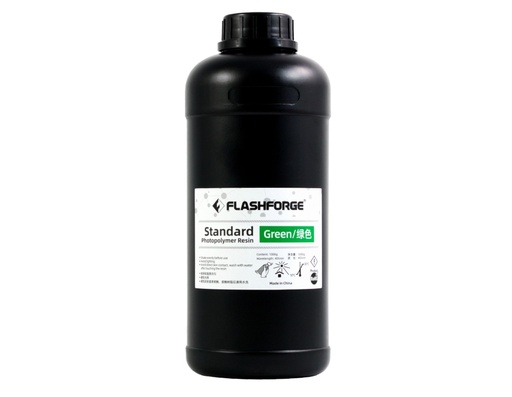 [005080] FlashForge Standard Photopolymer Resin Green 1KG